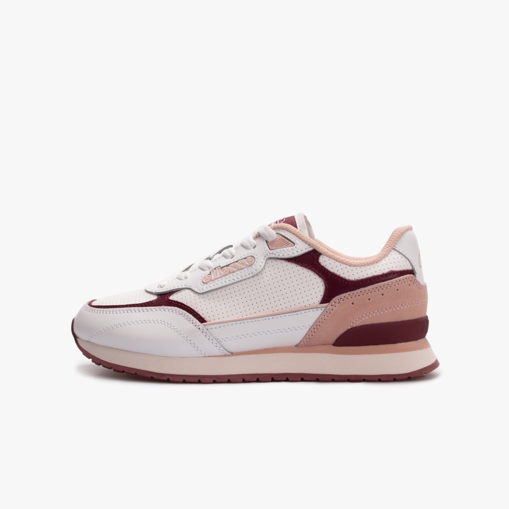 Ellesse LS475 Runner in Light Pink/Burgundy